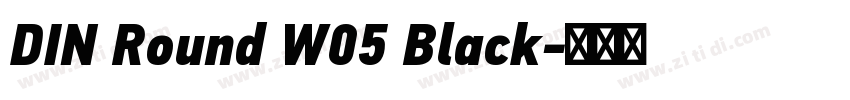 DIN Round W05 Black字体转换 DIN Round W05 Black字体转换